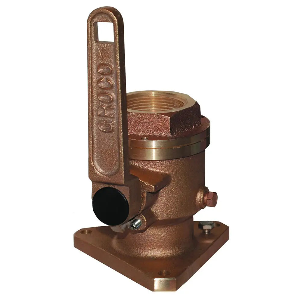 GROCO 3/4’’ Bronze Flanged Full Flow Seacock [BV-750] - Fittings