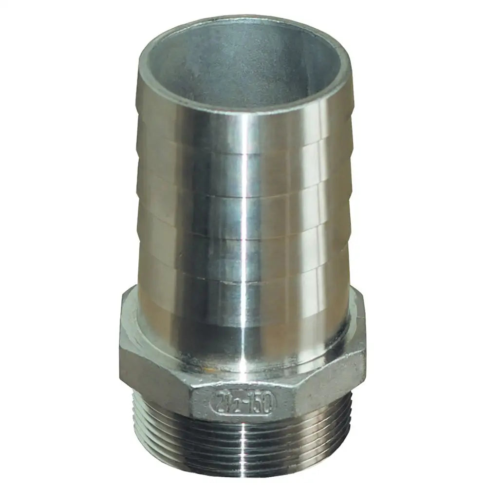 GROCO 3/4’’ NPT x 3/4’’ ID Stainless Steel Pipe to Hose Straight Fitting [PTH-750-S] - Fittings