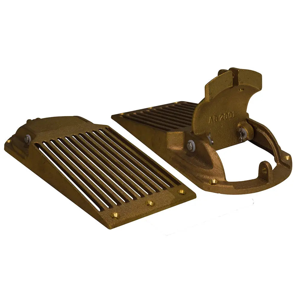 GROCO Bronze Slotted Hull Scoop Strainer w/Access Door f/Up to 1-1/4’’ Thru Hull [ASC-1250] - Fittings