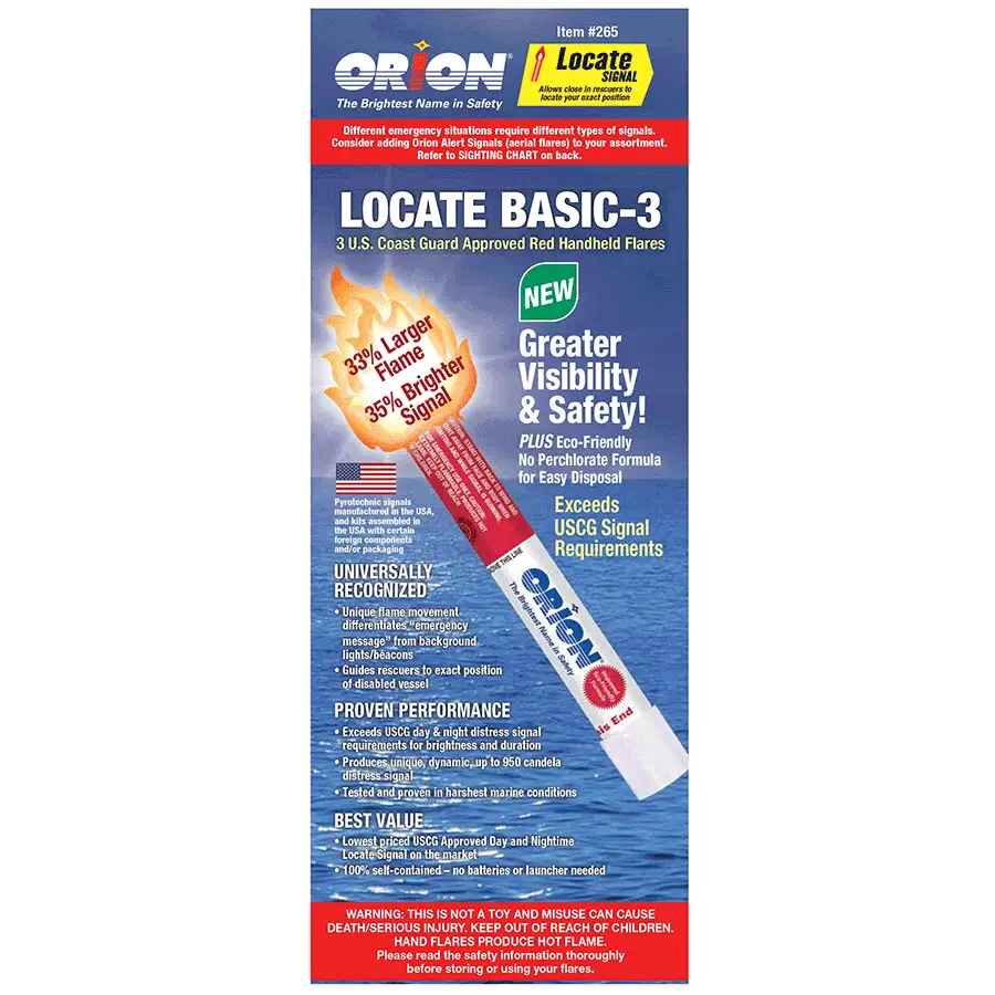 HANDHELD RED FLARES (PK3)