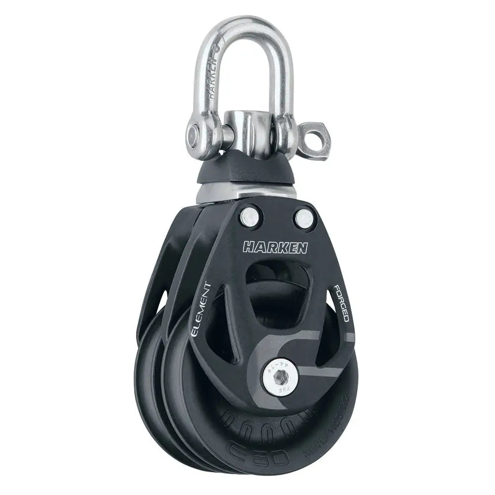 Harken 60mm Double Aluminum Element Block w/Swivel [6269] - Blocks