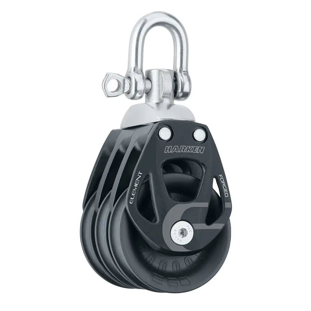 Harken 60mm Triple Aluminum Element Block w/Swivel [6272] - Blocks