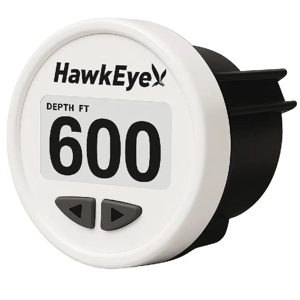 HawkEye DepthTrax Edge In-Dash Depth Finder - HD Color Display - 600’ Max Depth - TM Transducer [DT3BX-TM] - Gauges