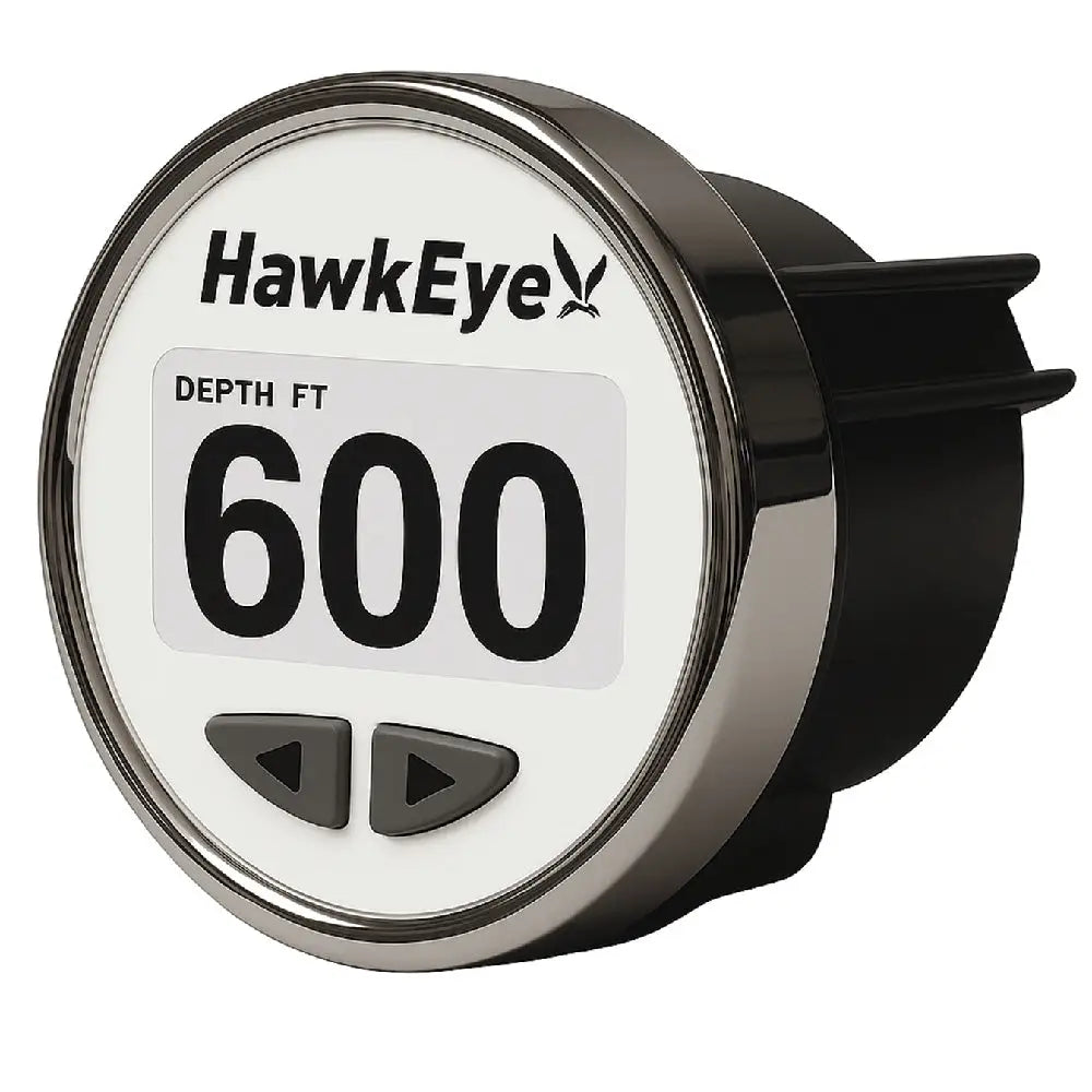 HawkEye DepthTrax Edge In-Dash Depth Finder - HD Color Display - 600’ Max Depth - TM Transducer [DT3BX-TM] - Gauges