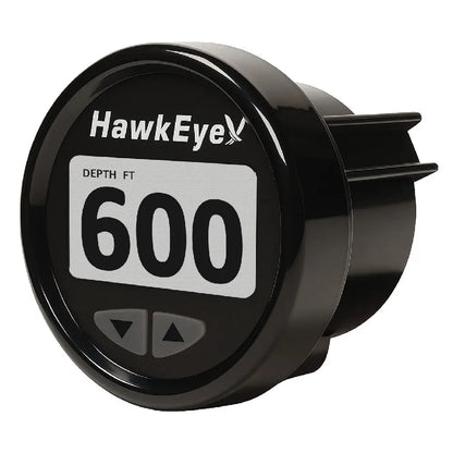 HawkEye DepthTrax Edge In-Dash Depth Finder - HD Color Display - 600’ Max Depth - TM Transducer [DT3BX-TM] - Gauges