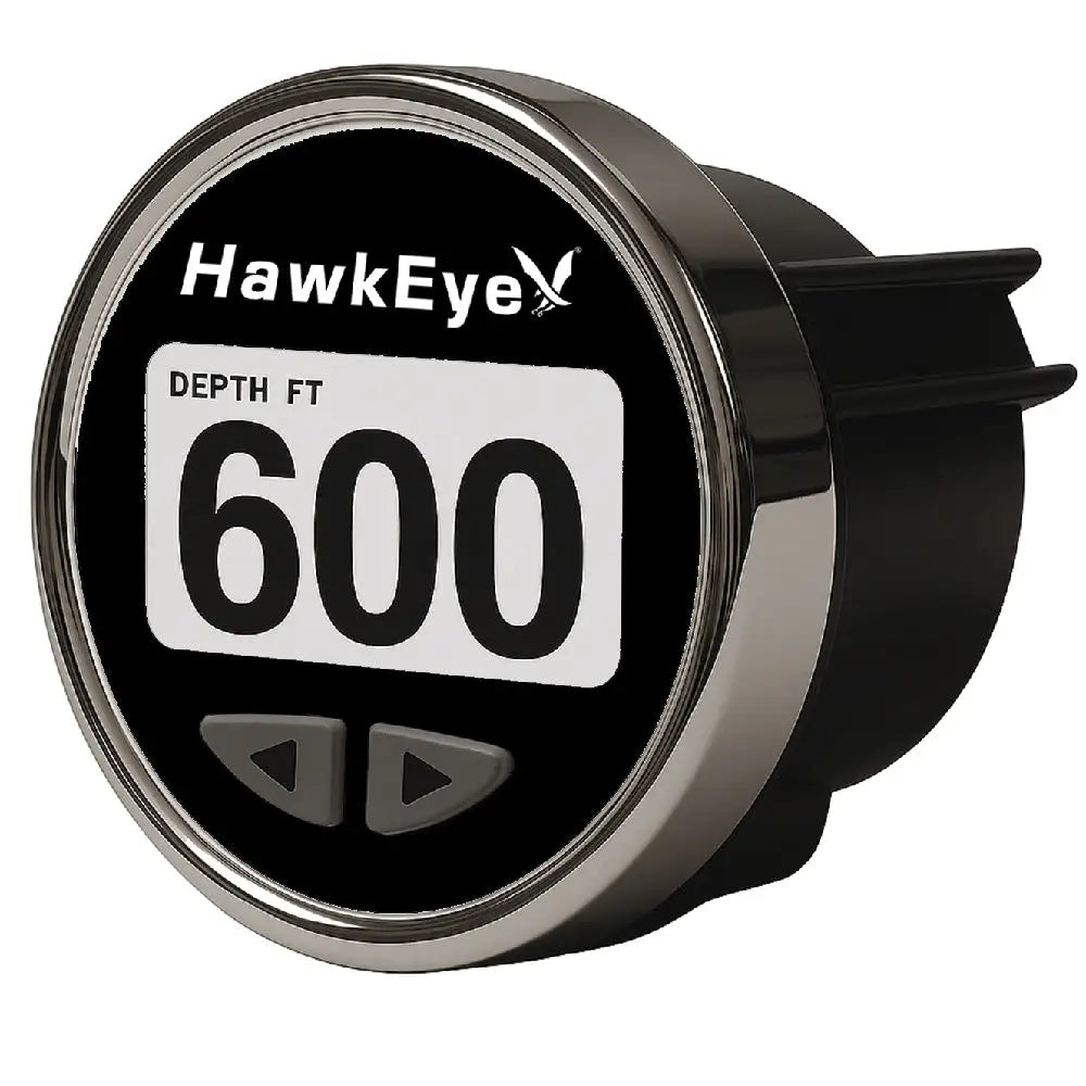HawkEye DepthTrax Edge In-Dash Depth Finder - HD Color Display - 600’ Max Depth - TM Transducer [DT3BX-TM] - Gauges