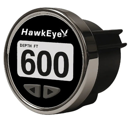 HawkEye DepthTrax Edge In-Dash Depth Finder - HD Color Display - 600’ Max Depth - TM Transducer [DT3BX-TM] - Gauges