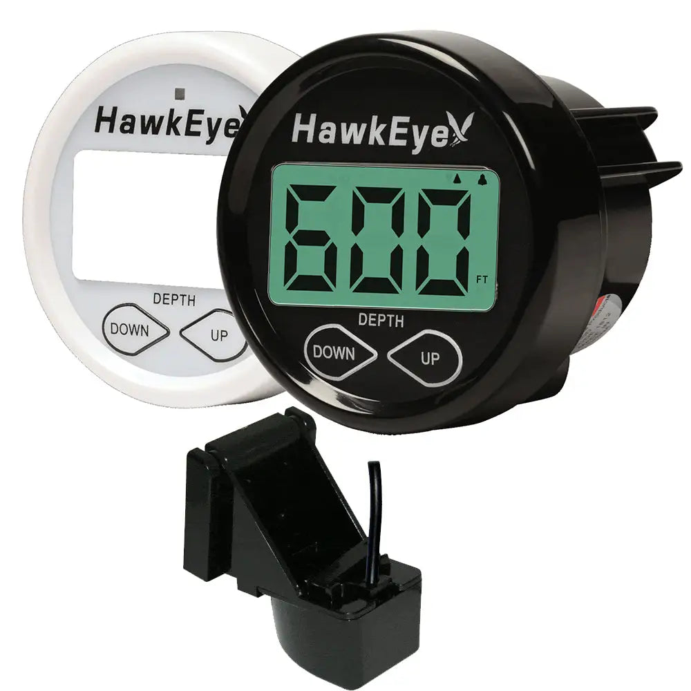 Hawkeye DepthTrax In-Dash Digital Depth Temp Gauge - Transom Mount [DT2BX-TM] - Gauges