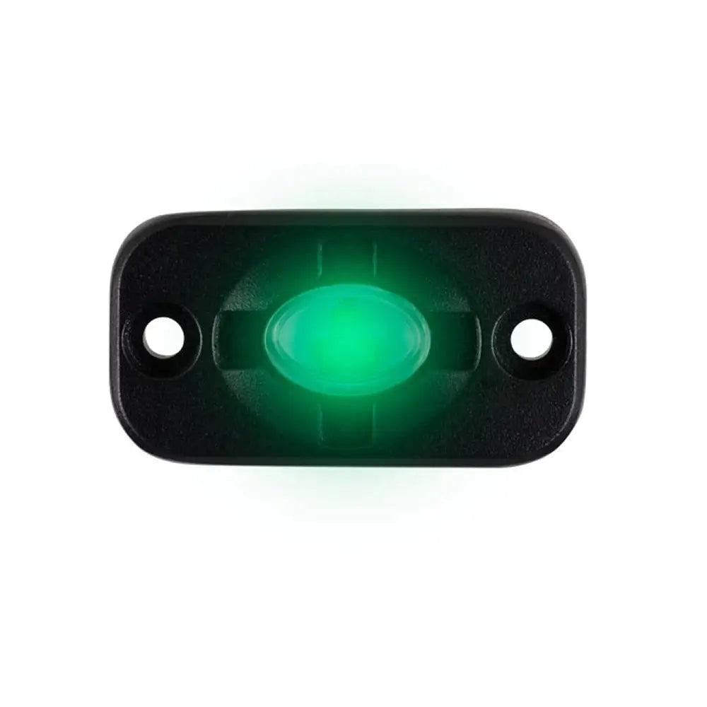 HEISE Auxiliary Accent Lighting Pod - 1.5’’ x 3’’ - Black/Green [HE-TL1G] - Lighting