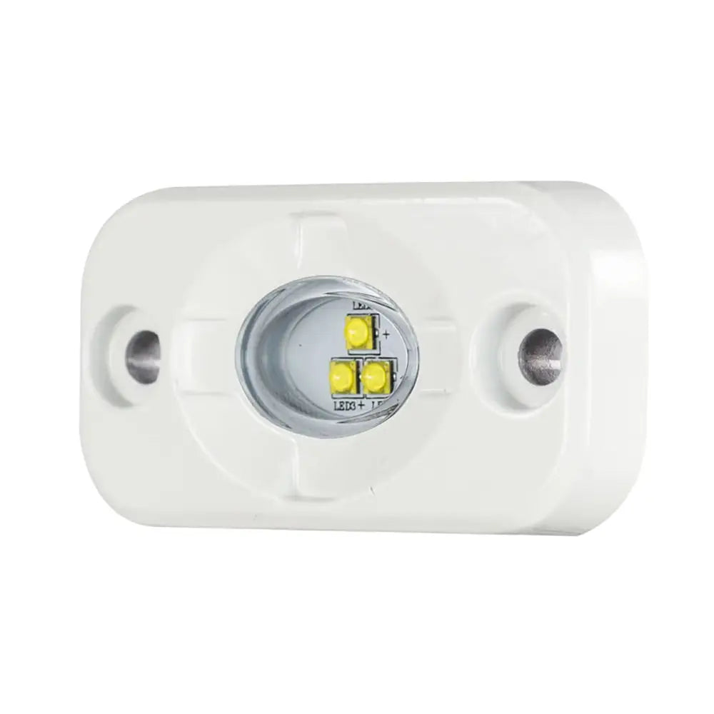 HEISE Marine Auxiliary Accent Lighting Pod - 1.5’’ x 3’’ - White/White [HE-ML1] - Lighting