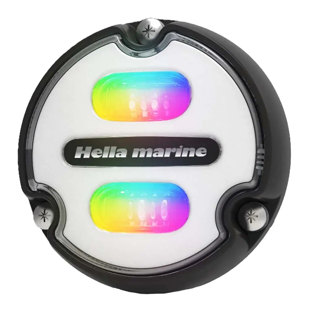 Hella Marine Apelo A1 RGB Underwater Light - 1800 Lumens - Black Housing - White Lens [016146-011] - Underwater Lighting