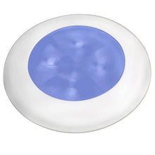 Hella Marine Blue LED Round Courtesy Lamp - White Bezel - 24V [980503241] - Interior / Courtesy Light
