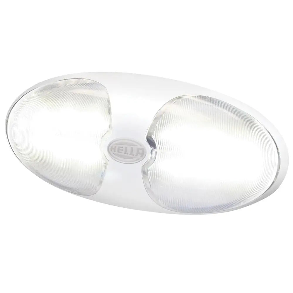 Hella Marine DuraLED 12 Interior/Exterior Lamp w/Switch - White LED - White Housing [980704001] - Interior / Courtesy