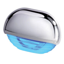 Hella Marine Blue LED Step Lamp Chrome Easy Fit 12 24v - Interior / Courtesy Light