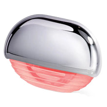 Hella Marine Easy Fit Step Lamp - Red w/Chrome Cap [958126201] - Interior / Courtesy Light
