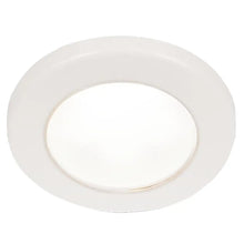 Hella Marine EuroLED 75 3’’ Round Screw Mount Down Light - White LED - White Plastic Rim - 12V [958110011] - Dome/Down