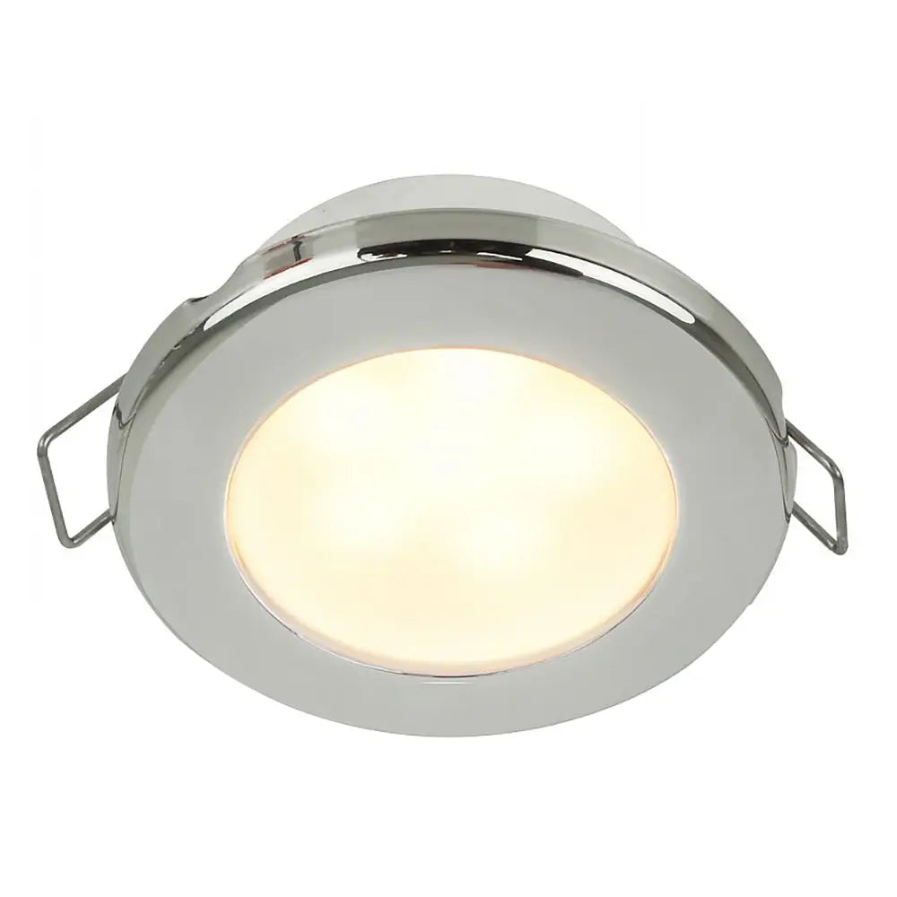 Hella Marine EuroLED 75 3’’ Round Spring Mount Down Light - Warm White LED - Stainless Steel Rim - 24V [958109621]