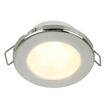 Hella Marine EuroLED 75 3’’ Round Spring Mount Down Light - Warm White LED - Stainless Steel Rim - 12V [958109521]