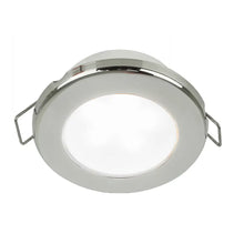 Hella Marine EuroLED 75 3’’ Round Spring Mount Down Light - White LED - Stainless Steel Rim - 12V [958110521]