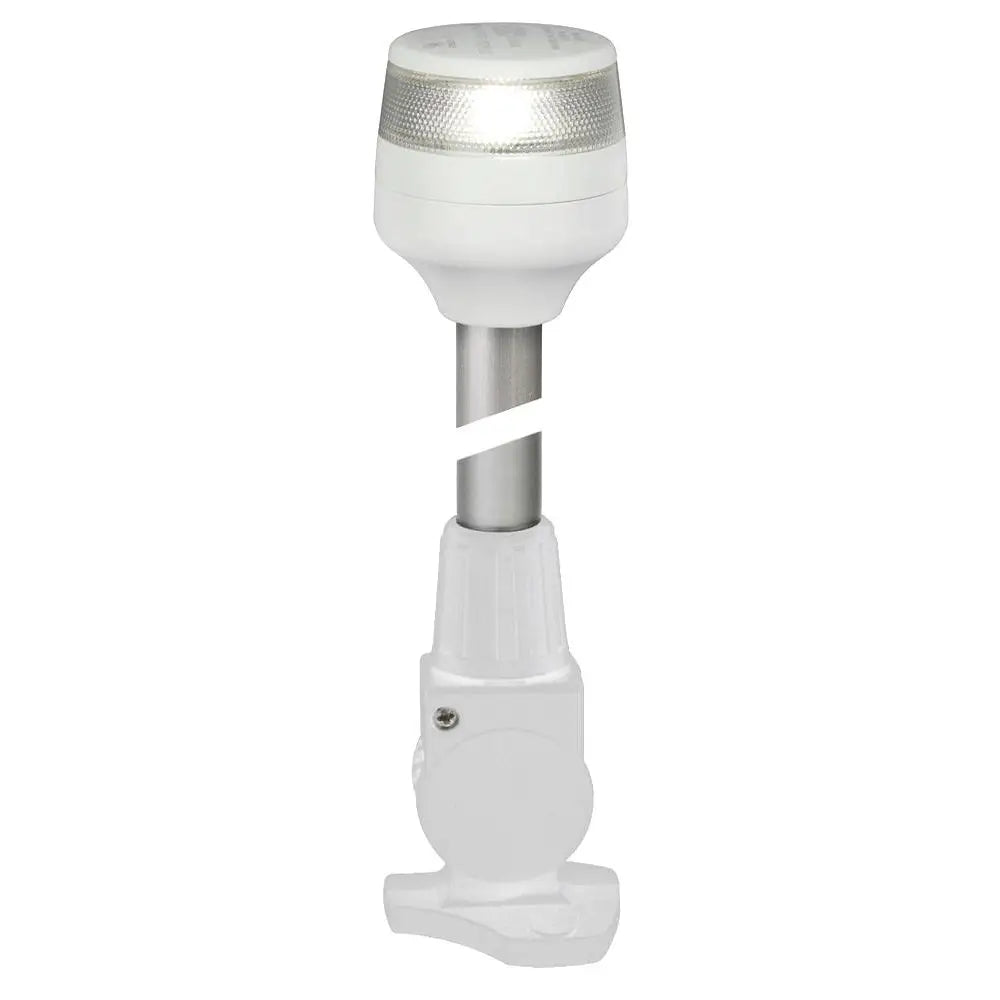 Hella Marine NaviLED 360 Compact All Round Lamp - 2nm - 12’’ Fold Down Base - White [980960311] - Navigation Lights