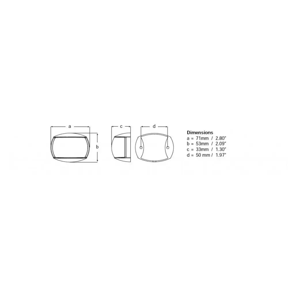 Hella Marine NaviLED Compact 2nm Towing Navigation Lamp - Black Shroud [980520601] - Navigation Lights