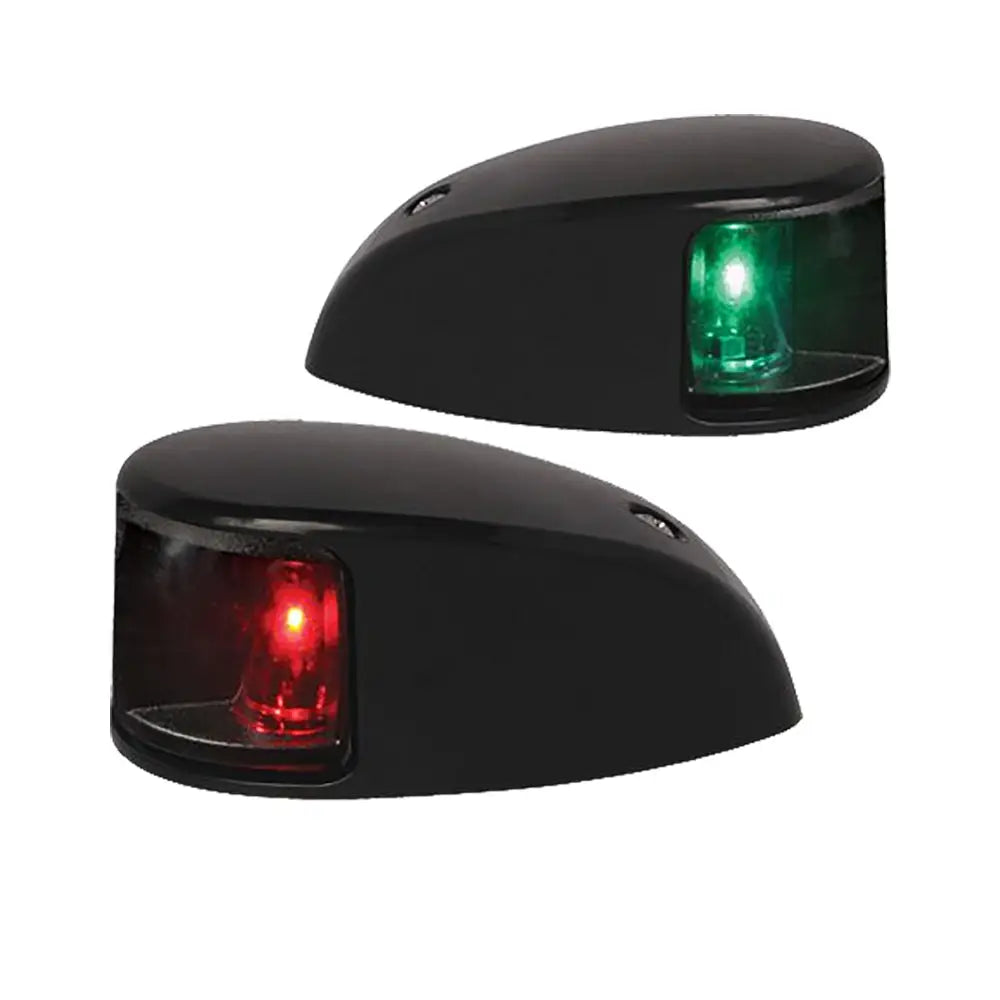 Hella Marine NaviLED Deck Mount Port & Starboard Pair - 2nm - Clear Lens/Black Housing [980620901] - Navigation Lights