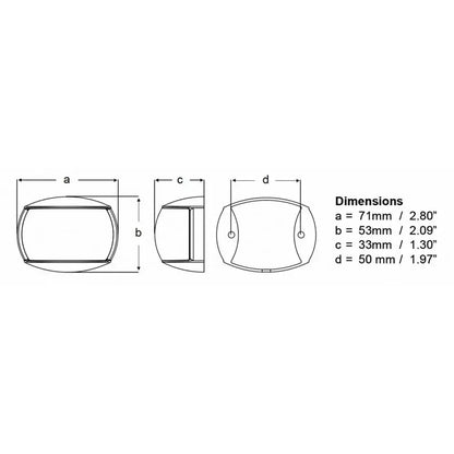 Hella Marine NaviLED Port & Starboard Pair - 2nm - Clear Lens/Black Housing [980520901] - Navigation Lights