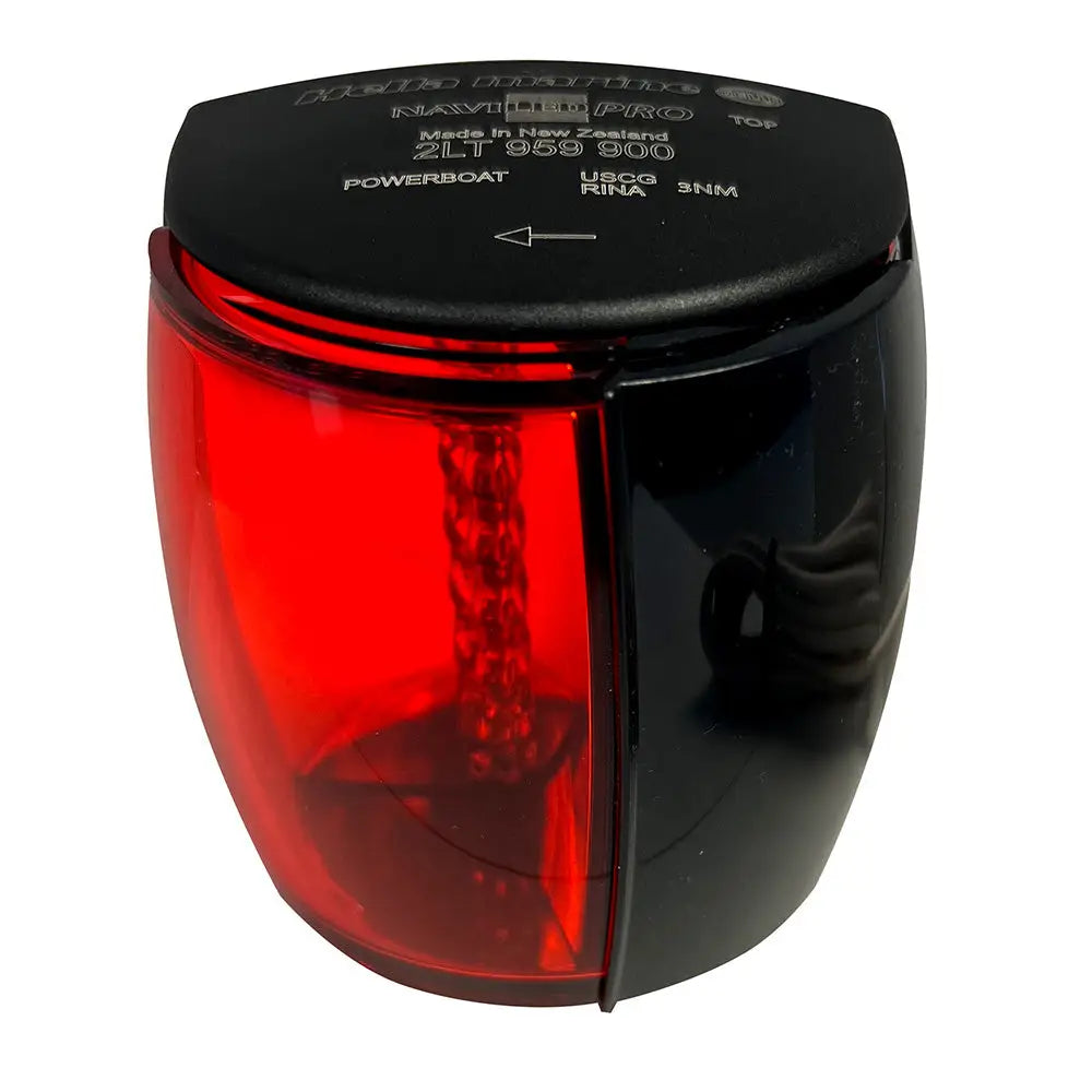 Hella Marine NaviLED PRO Port Navigation Lamp - Black - 2NM [017460101] - Navigation Lights