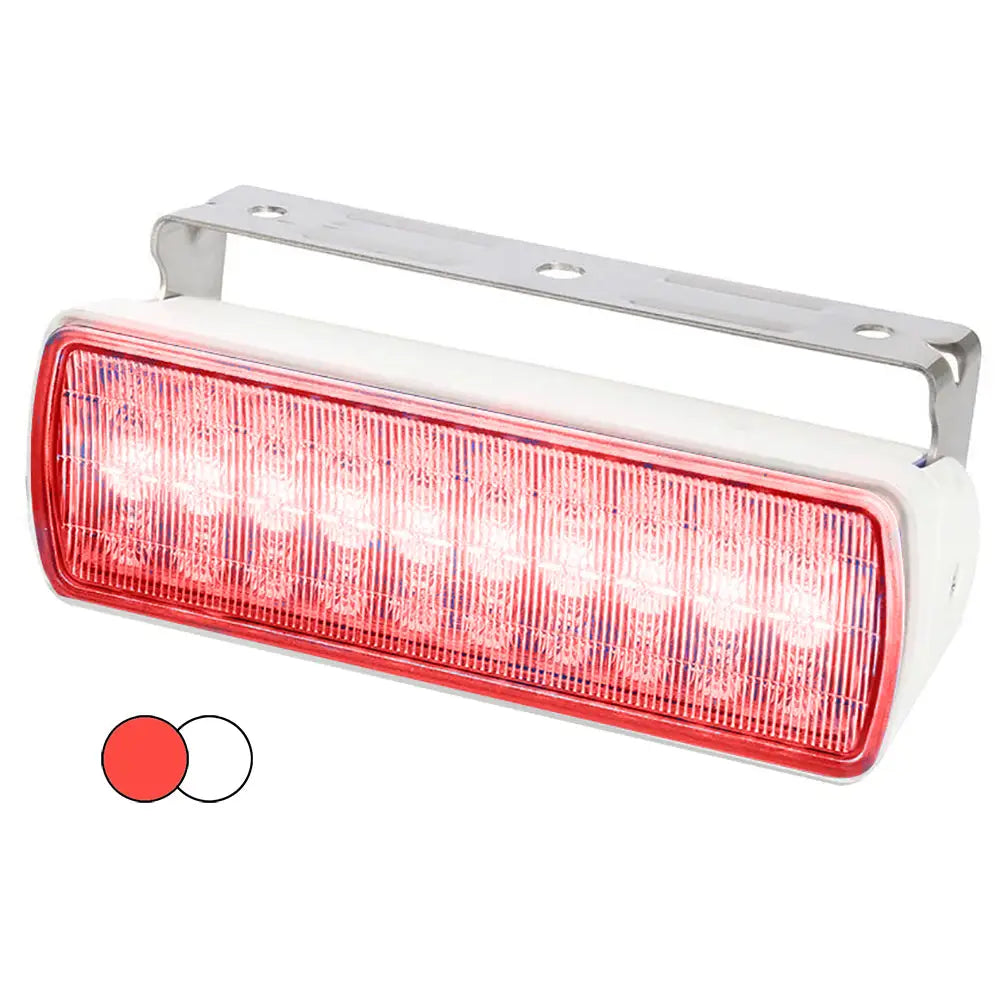 Hella Marine Sea Hawk XL Dual Color LED Floodlights - Red/White LED - White Housing [980950051] - Flood/Spreader Lights