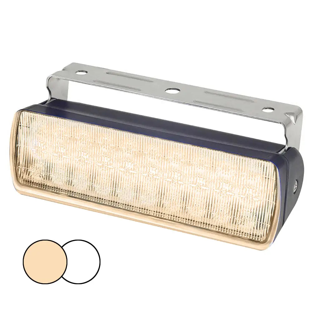 Hella Marine Sea Hawk XL Dual Color LED Floodlights - Warm White/White LED - Black Housing [980950081] - Flood/Spreader
