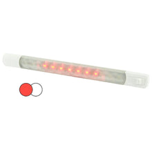 Hella Marine Surface Strip Light w/Switch - White/Red LEDs - 12V [958121001] - Interior / Courtesy Light
