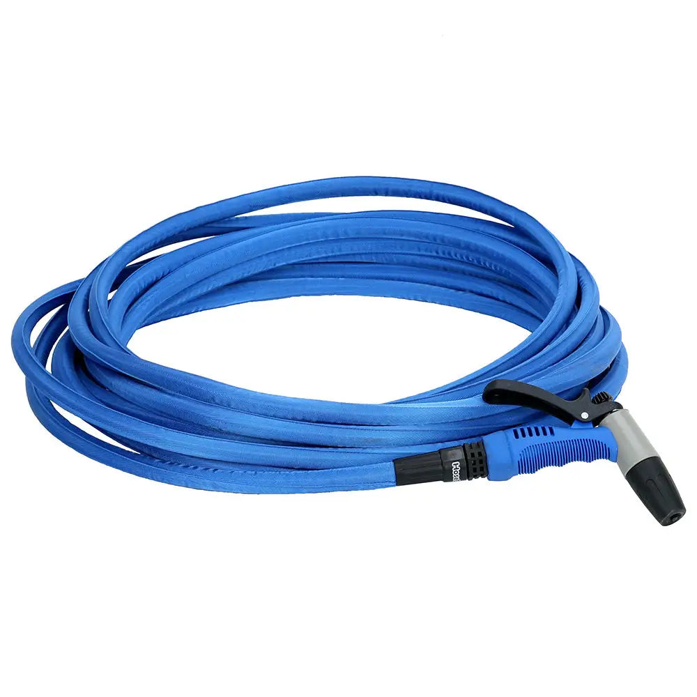 HoseCoil 75 Blue Flexible Hose Kit with Rubber Tip Nozzle [HF75K] - Cleaning