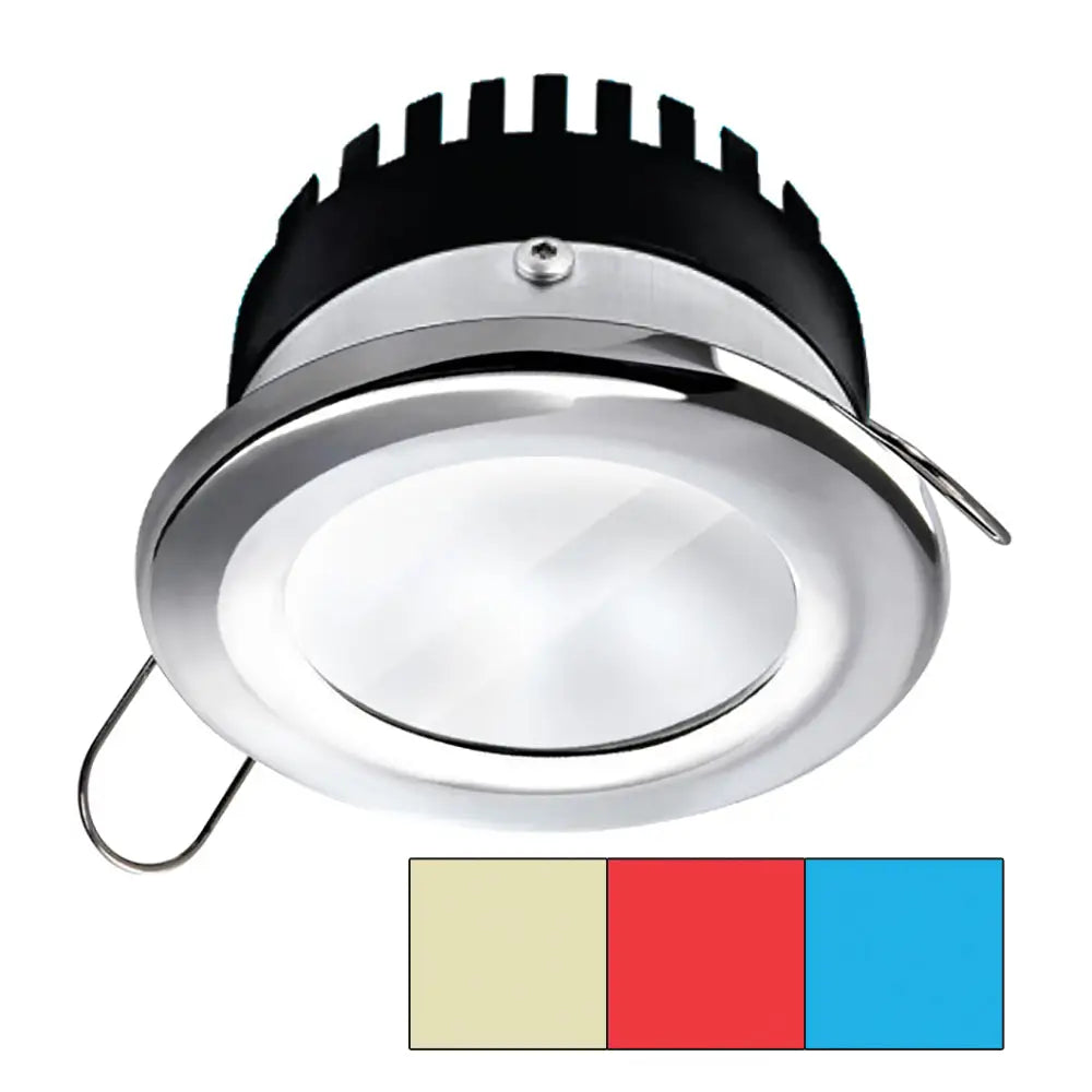 i2Systems Apeiron Pro A503 - 3W - Round -Cool White/Red/Blue - Round - Chrome Finish [A503-11AAG-HE] - Dome/Down Lights