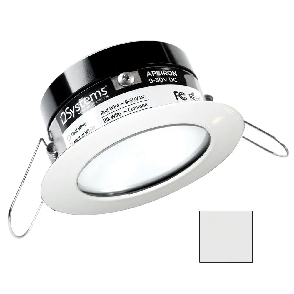 i2Systems Apeiron PRO A503 - 3W Spring Mount Light - Round - Cool White - White Finish [A503-31AAG] - Dome/Down Lights