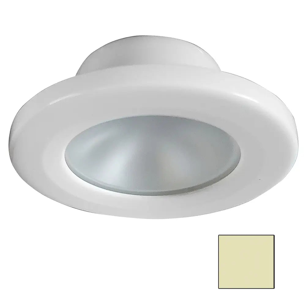 i2Systems Apeiron Screw Mount Light - Round - Warm White/White Finish [APL-2W-30K-PW1] - Dome/Down Lights