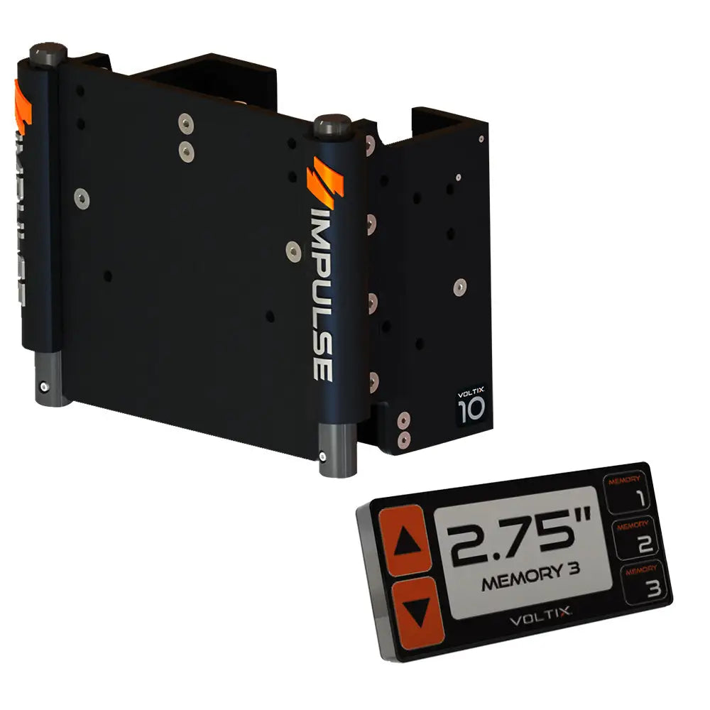 IMPULSE XL 10’’ Set Back Electric Jack Plate w/Smart Control - Black Anodized [75071-B] - Jack Plates