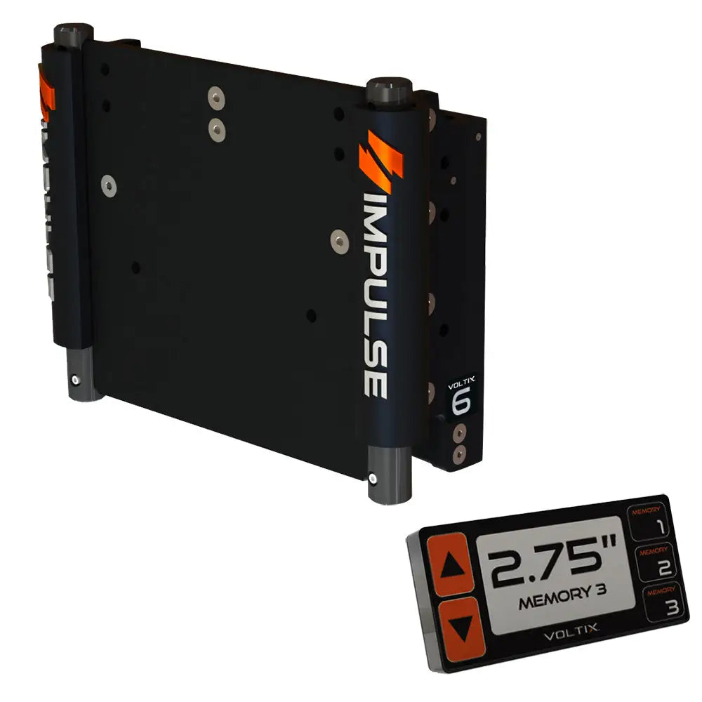 IMPULSE XL 6’’ Set Back Electric Jack Plate w/Smart Control - Black Anodized [75051-B] - Jack Plates