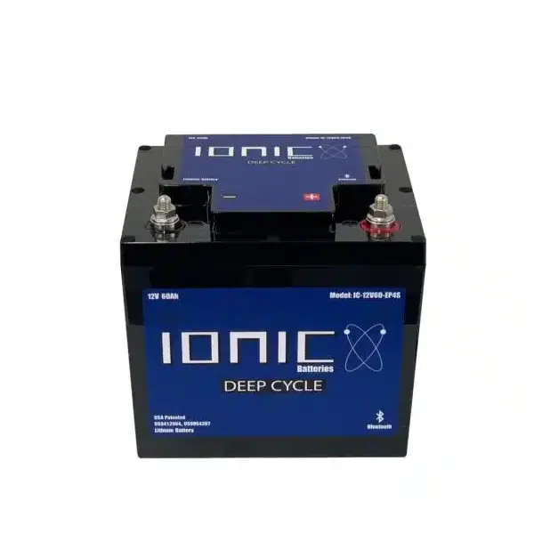 Ionic Lithium 12V 60Ah | LiFePO4 Deep Cycle Trolling Motor Battery + Bluetooth