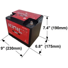 Ionic Lithium 12V S9 | 1400 CA | LiFePO4 Marine Starter Battery + Bluetooth