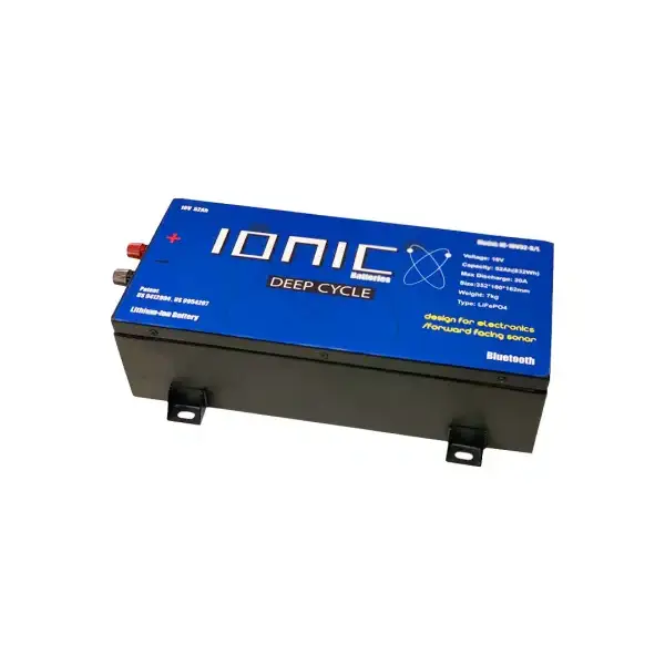 Ionic Lithium 16V 52Ah | Marine Electronics/Sonar LiFePO4 Battery + Charger