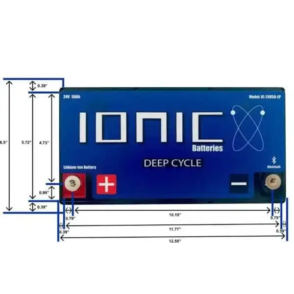 Ionic Lithium 24V 50Ah | LiFePO4 Deep Cycle Battery + Bluetooth