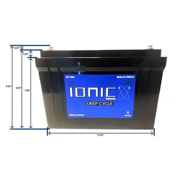 Ionic Lithium 24V 50Ah | LiFePO4 Deep Cycle Battery + Bluetooth