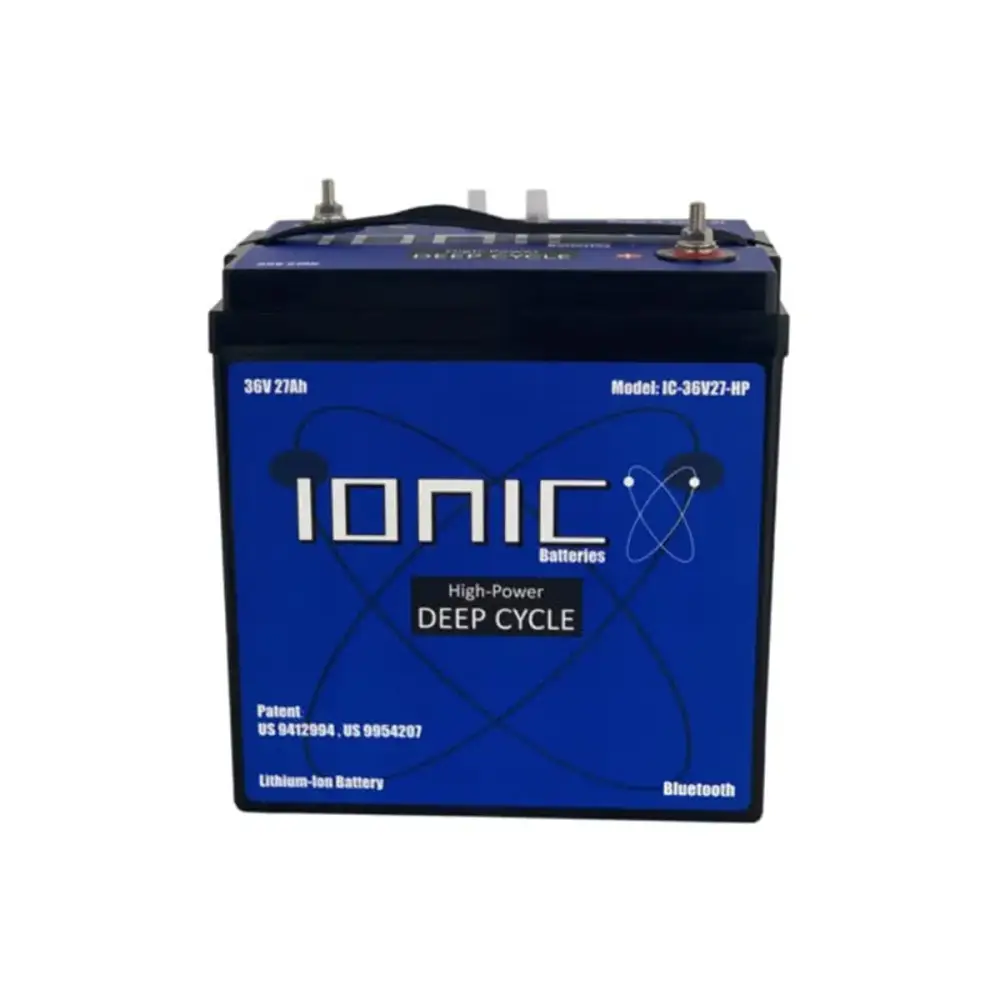 Ionic Lithium 36V 27Ah | GC2 Golf Cart LiFePO4 Deep Cycle Battery + Bluetooth