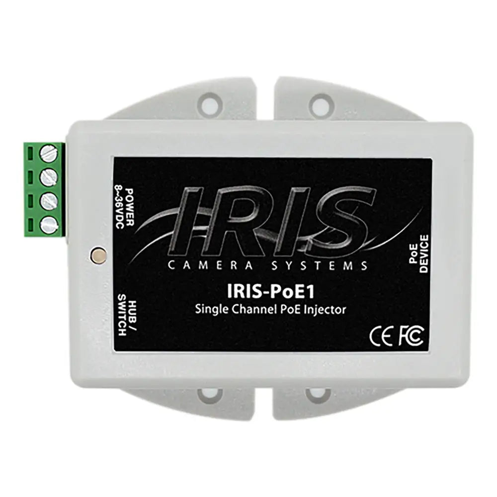 Iris Single Channel PoE Injector - 8-36VDC Input Voltage 48VDC Output [POE1] - Accessories