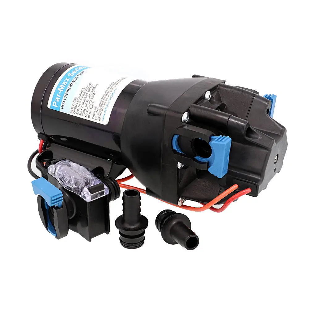 Jabsco Par-Max HD3 Heavy Duty Water Pressure Pump - 12V - 3 GPM - 40 PSI [Q301J-115S-3A] - Washdown / Pressure Pumps