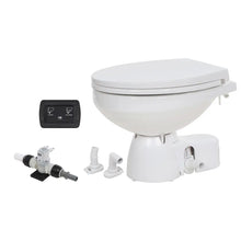 Jabsco Quiet Flush E2 Fresh Water Toilet Regular Bowl - 12V Soft Close Lid [38045-4192RSP] - Marine Sanitation