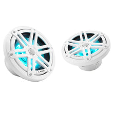 JL Audio M3 Series 6.5’’ Marine Coaxial Speakers w/Gloss White Sport Grilles w/RGB LED Lighting - M3-650X-S-Gw-i