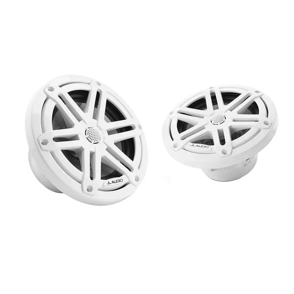 JL Audio M3 Series 6.5’’ Marine Coaxial Speakers w/Gloss White Sport Grilles - M3-650X-S-Gw [010-03063-00] - Speakers