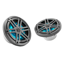 JL Audio M3 Series 6.5’’ Marine Coaxial Speakers w/Grey Metallic Sport Grilles w/RGB LED Lighting - M3-650X-S-Gm-i
