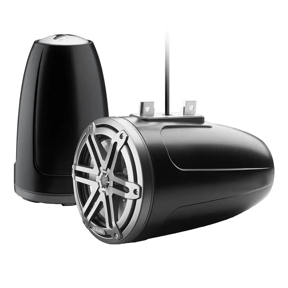 JL Audio M3 Series 7.7’’ Enclosed Tower Coaxial System with Grey Metallic Sport Grille - M3-770ETXv3-Sb-S-Gm